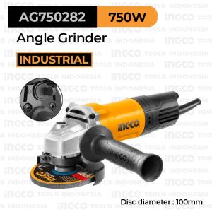 Mesin Gerinda 4" Inch 750w INGCO AG750282 Angle Grinder Tangan Listrik 100mm M10