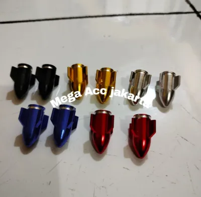 TUTUP PENTIL BAN MODEL NEW ROKET TUTUP PENTIL BAN SEPEDA MOTOR MOBIL DLL UNIVERSAL(WARNA RANDOM)