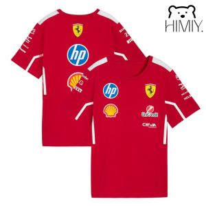 2025 F1 T Shirt Men Racing Suit + Scuderia Ferrari Team F1 Jersey Summer Men&Women Short Sleeve T-Shirt