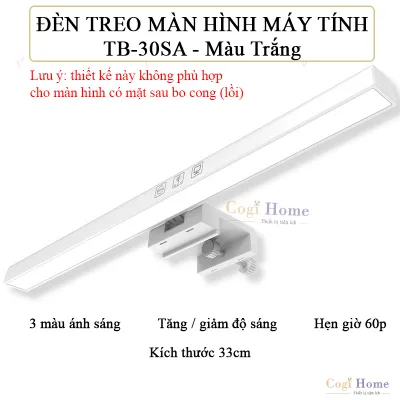 Đèn Treo Màn Hình PC Laptop Kẹp Màn Hình Máy Tính Chống Cận Thị Decor Bàn Làm Việc Gaming TB-30