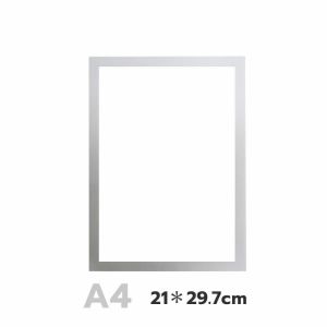 TWOL 1pc A4/A3 Magnetic Sign Holder Wall Mount Self-Adhesive Picture Poster Display Picture Frame