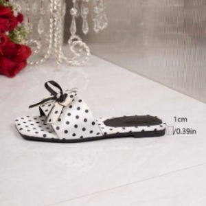 [Free Shipping] Korean-Style Wedge Sandals With A Bow Design Slimming And Elegant Perfect For Pairing With Dresses In Summer 2026 Thick-Soled And Non-Slip Suitable For Outdoor Wear Designed For Young Women