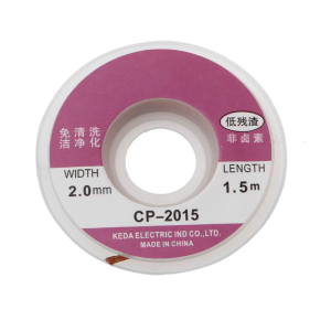 5ft 2.0mm Desoldering Braid Solder Remover Copper Wick Spool Wire Cable 1.5m