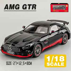 LEO 1:18 Benz AMG GTR Diecast โมเดล รถอัลลอยด์รถยนต์ของเล่นคอลเลกชันของขวัญสําหรับเด็กชายสาว ของเล่นเด็ก