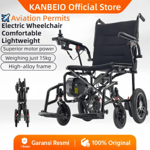 KANBEIO Carbon Fibre Lightweight Electric Wheelchair Foldable 10AH Battery 20KM Range Aeroplane-ready