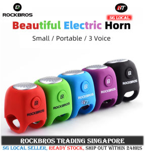 SG Delivery RockBros horn Bicycle bell Electronic Horn waterproof horn 110db bicycle accessories