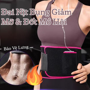 Đai Nịt Bụng Giảm Mỡ Đốt Mồ Hôi Làm Nóng Vùng Bụng Hỗ Trợ Giảm Eo Bảo Vệ Lưng Khi Tập Gym Chạy Bộ Squat Cardio