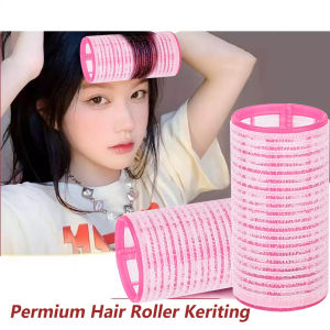 KOREAN PREMIUM HAIR ROLLER Keriting Roll Rambut Magic Curler Korean Style Pengeriting Gulung Rambut Roll Rambut Wanita Rol rambut Gulungan Rambut Poni Hair Curler Tahan lama Volume alami Mudah membuat rambut keriting 1 PC
