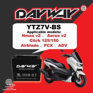 -KK DAYWAY MOTORCYCLE BATTERY 100% Original ALL SIZE MAINTENANCE-FREE
