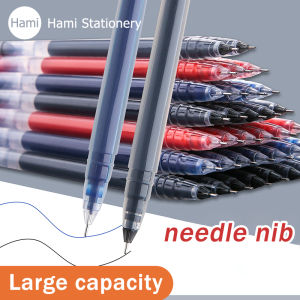 Hami Large Capacity Gel Pen 0.5mm Neutral pen Needle Tip Ballpoint Pens Black Red Blue Ink Sign Pen