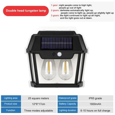 Solar wall light Wall light Outdoor lighting Motion sensor automatic night light Lampu Solar waterproof IP67 waterproof downlight