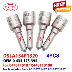 4PCS NEW DSLA154P1320 Injector 0445110189 0445110190 0986435055 Diesel Fuel Injector Nozzle 0 433 175 395 Sprayer 0445110181