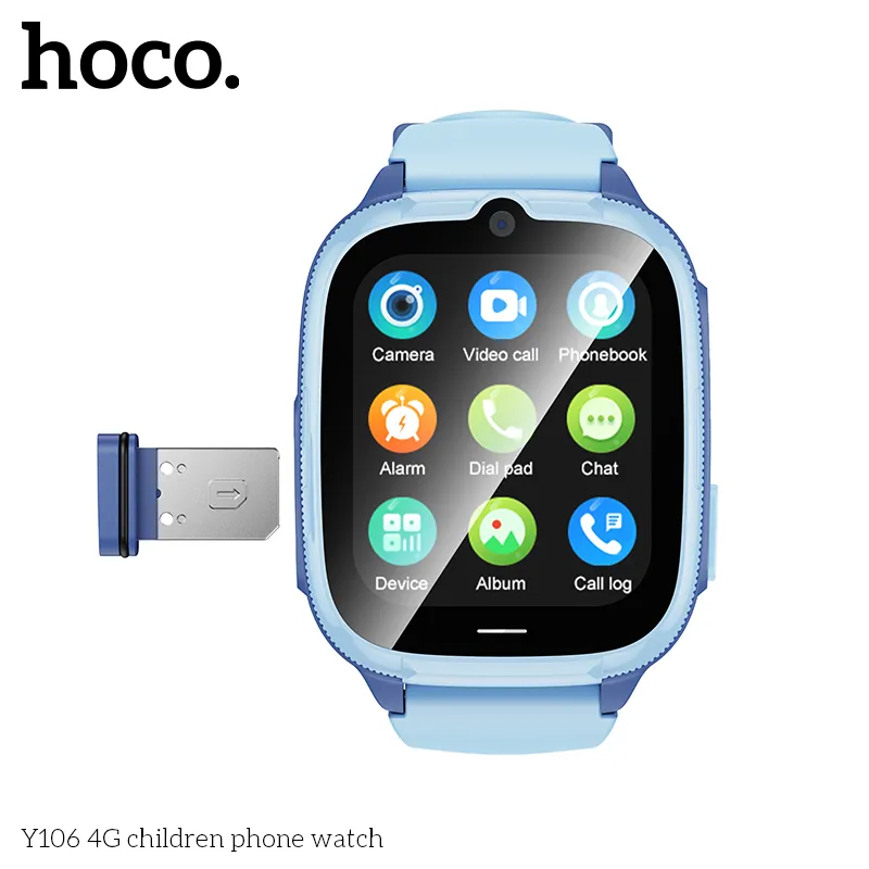 Hỗ trợ tiếng Việt】HOCO Y106 Đồng hồ thông minh trẻ em Boy Girl Universal 4G