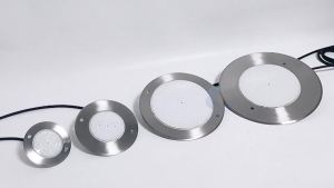 SXH  Outdoor 304 Stainless Steel Pool Light Ultra-Thin Fully Enclosed Supports Mobile Phone app Wireless Remote Control Underwater Light