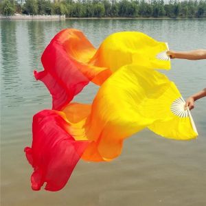 1.8M Long Dance Fan Belly Dance Performance Long Fan Stage Performance Fans Multicolor Bamboo Fan