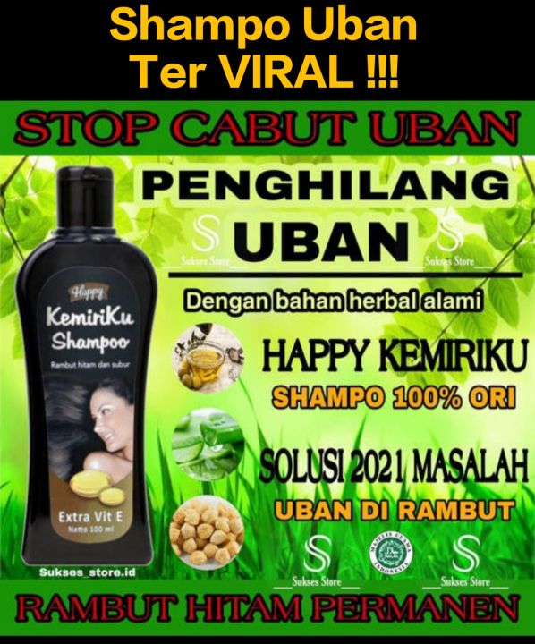 SHAMPO PENGHITAM RAMBUT HAPPY KEMIRIKU SHAMPOO kemiri happy ORIGINAL