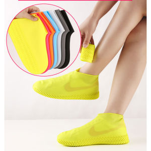 Waterproof Shoe Covers Soft Silicone Non Slip Grip Reusable High Elasticity for Rainy Day Outdoor 1 pair