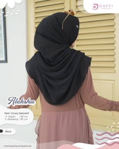 JILBAB DAFFI ALEKSHA SERIES hijab plisket bahan ceruty baby doll jilbab dengan aksen tali yang dapat dikreasikan
