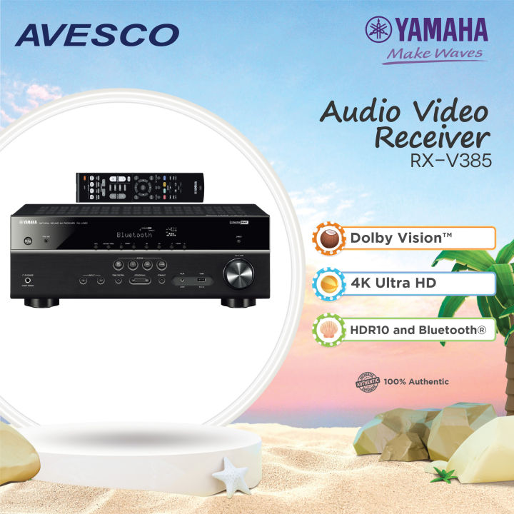 Yamaha RX V385 5.1 Channel 4K AV Receiver Avesco Lazada PH