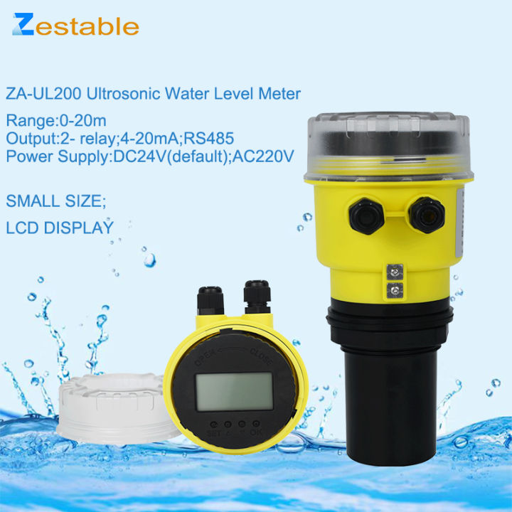 Ultrasonic Water Level Sensor Wireless Distance 0-20m Meter Ultrasonic ...