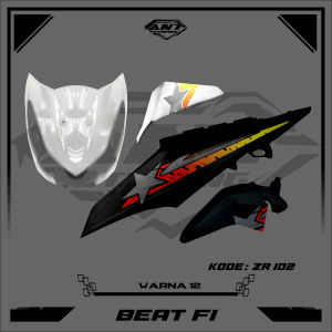 Striping stiker Transparan Beat fi 2013 2014 2015 motif Bintang Stiker UV Teransparan ZR102