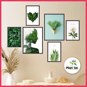 50 mẫu tranh treo tường trang trí CÓ KHUNG decor phòng khách hiện đại tặng kèm đinh 3 chân chuyên dụng để treo tranh không cần khoan tường.