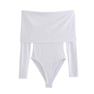 Parker Off-Shoulder Long Sleeve Bodysuit