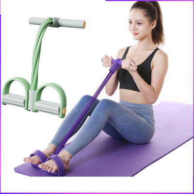 Dây Tập Bụng, Dây Kéo Đàn Hồi Kháng Lực 4 Ống, 6 Ống Cao Su Tập Cơ Bụng, Tập Tay Vai Tại Nhà