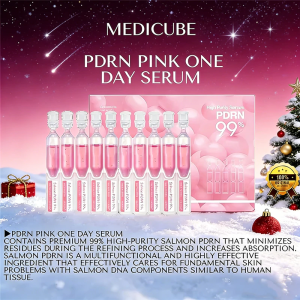 Medicube Salmon PDRN Pink One Day Serum - 99% Salmon PDRN Magic Instant Brightening & Hydration 10pcs
