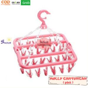 GANTUNGAN MOLLY / GANTUNGAN DALEMAN / GANTUNGAN KAOS KAKI / JEMURAN KAOS KAKI 32 PCS SHENAR