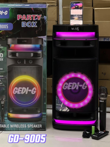 ลำโพงบลูทูธ รุ่น GD-9005 ฟรีไมค์ลอยและรีโมท ลำโพงดอก8นิ้ว เสียบไมค์สายเพิ่มได้ รองรับAUX TF USB ทรงสวย เบสแน่น ลำโพงบลูทูธ รุ่น GD-9005 ฟรีไมค์ลอยและรีโมท ลำโพงดอก8นิ้ว เสียบไมค์สายเพิ่มได้ รองรับAUX TF USB ทรงสวย เบสแน่น