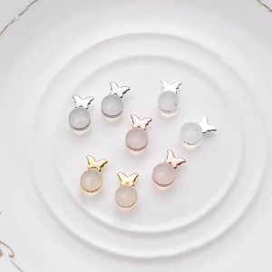 10ชิ้นต่างหูผีเสื้อหลังแบบพกพาตุ้มหูจุกเครื่องมือค้นพบต่างหูสนับสนุนการเปลี่ยนด้านหลัง