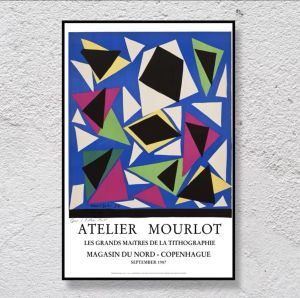 ภาพวาดกรอบรูปสไตล์นอร์ดิกภาพวาดแขวนติดผนังตกแต่งบ้านสไตล์เรียบง่ายวัสดุสะท้อนแสง กันน้ำ และกันความชื้น