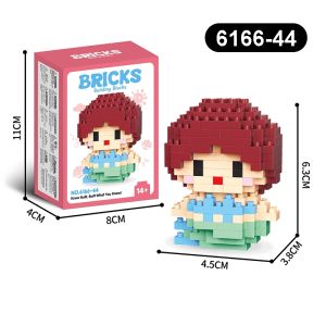 3D DIY Bricks Mini Toys Model Kartun Building Blok Nano Block Kartun Mainan Balok Susun