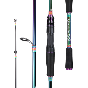 Sougayilang Tongket Pancing Serat Karbon Tinggi Joran Pancing 1.8m 2.1m 2 Bagian 30t Joran Pancing Pegangan EVA