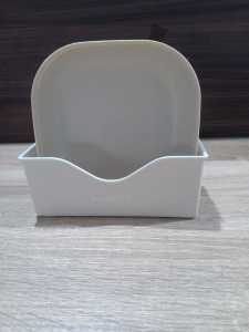 WARS Piring Saji Makan Snack Kue Set 5/10 Pcs Bahan Wheat Straw Bentuk Kotak/Bulat Bonus Baki/Holder