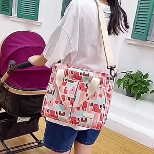 Large Baby Diaper Bag Mommy Bag Travel Organizer Handbag Printed Bag Waterproof Mother Bag
