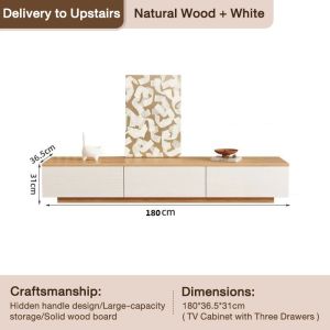 Wooden TV Cabinet Tea table TV cabinet furniture TV table Scalable Large space Coffee Table