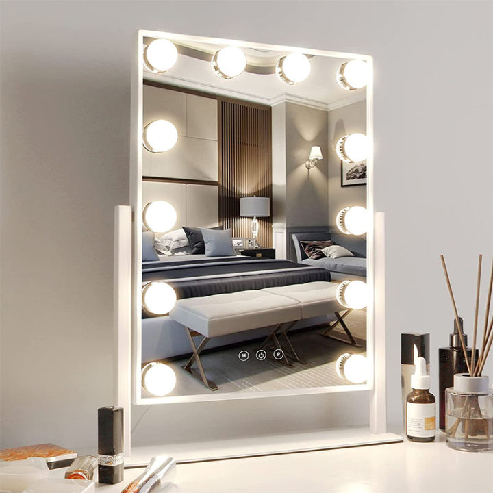 MELEDE Vanity Mirror with Lights Light up Vanity Makeup Mirror with 9