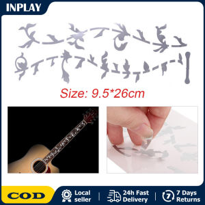 1PcElectric Guitar Parts Ultra Thin Stickers Cross Inlay Fretboard Sticker  Tree of Life Acoustic Guitar Guitar Inlay Sticker Fretboard Marker Decal DIY Ultra Thin Stickers Fretboard Sticker Cross Inlay Decals Music Instrument Decorations Beautiful Guitar
