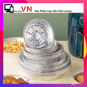 Giấy Bạc Nướng Thức Ăn  Bọc Thực Phâm Cao Cấp Dày Kích Thước 30cm x 5M Dùng Cho Lò Nướng Và Nồi Chiên Không Dầu - Màng Nhôm Nướng Thịt Giấy Bạc Lót Nồi Chiên Không Dầu