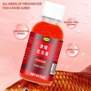 Mồi Câu Cá Nước Ngọt Trùn Đỏ Nguyên Chất 100ml – Nước Dụ Cá Siêu Nhạy Câu Trắm Chép Rô Phi