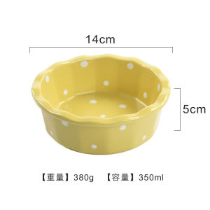 Nordic - Style Ceramic Baking Dish with Two Handles Heat | Barangan Berkualiti Reka Bentuk Praktikal Mudah Guna