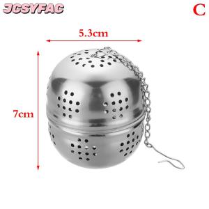 JCSYFAC Lưới lọc trà hình cầu đựng gia vị dụng cụ pha trà dùng trong nhà hàng để nấu súp lẩu quả cầu đựng gia vị chống rò rỉ tại nhà