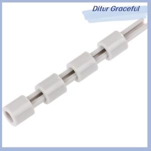 Ditur 2/4pcs Mixer Potentiometer Lengthening Shaft Grey Plastic Extension Shaft