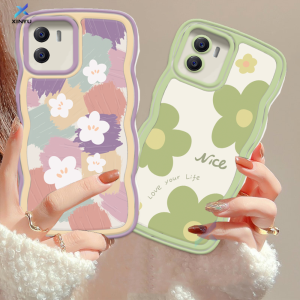 (Lokal Ready) Xinyu Casing hp Vivo Y17S Y27 Y36Y16 Y15s Y15A Y12S Y12A Y02 Y01 Y02S Y22s Y35 Y21T Y21A Y21S Y33S Y12 V25e V27e Y15 Y17 Y11 Y20S Y91C Y19 Y30 Y50 Y53s S1 Pro  Wavy Lukisan Cat Minyak Mencintai Hidup Anda Bunga Tepi Bergelombang Soft C7