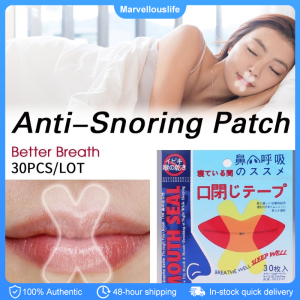 30pcs/set Anti Snoring Mouth Tape Transparent Breath Nasal Strips Anti Snore Stickers Stop Snoring Nose Patch
