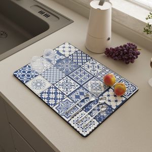 Thảm Trải Máy Lọc Nước Thấm Hút Tốt Zline Tấm Lót Hút Nước Úp Ly Cốc Bàn Trà Chống Trượt