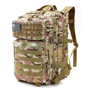 Outdoor Tactical Backpack 45 Liter Large Backpack Bag Molle Bag Camping Trekking Hiking Rucksack Bag
