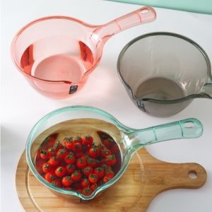 Large Capacity Scooper Clear Large TABO Aesthetic Clear Scooper Bathroom Dipping Bucket Plastic PEP